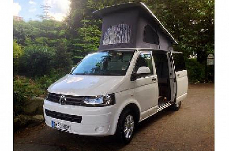 VOLKSWAGEN T5 Campervan Candy White hire Keighley