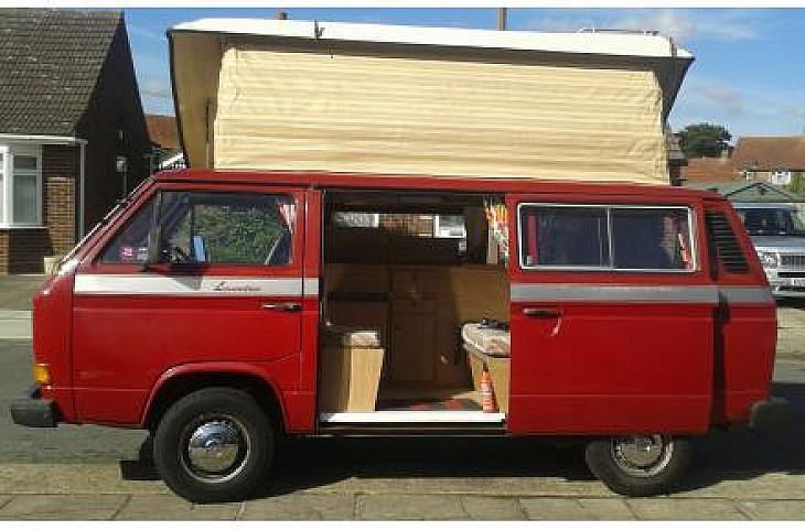 VW T25 camper called Daisy hire Ipswich