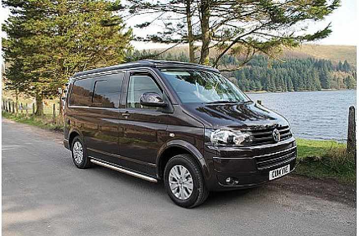 VW Transporter T5 T28 2.0TDi 140 Dark Wood - IFOR hire Pentrebach, Merthyr Tydfil