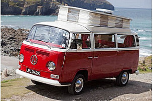VW Bay front Campervan  for hire in  Truro