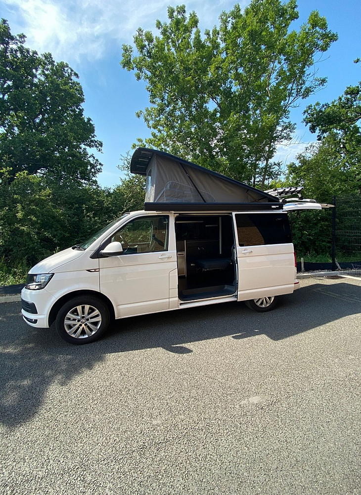 Volkswagen T6 Campervan 'Rufus' hire St Asaph