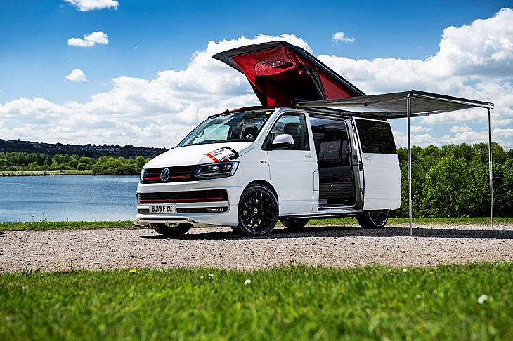 VOLKSWAGEN TRANSPORTER 4 BERTH CAMPER hire Rotherham