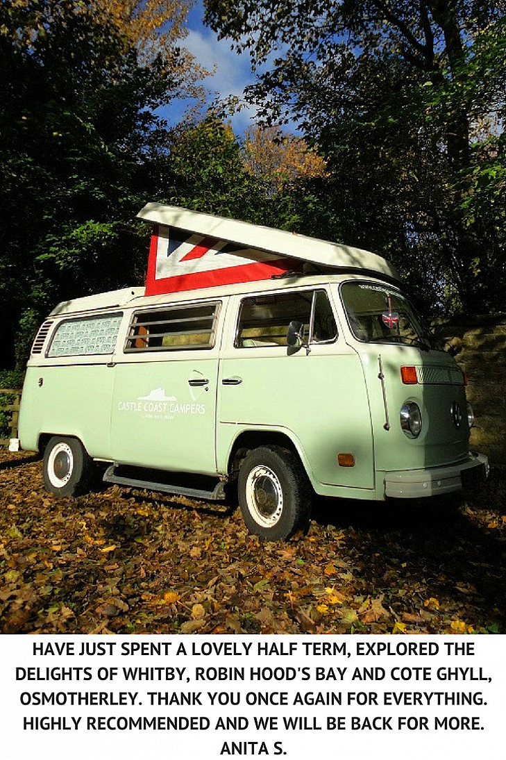 VW T2 Westfalia called Tilly hire Hart