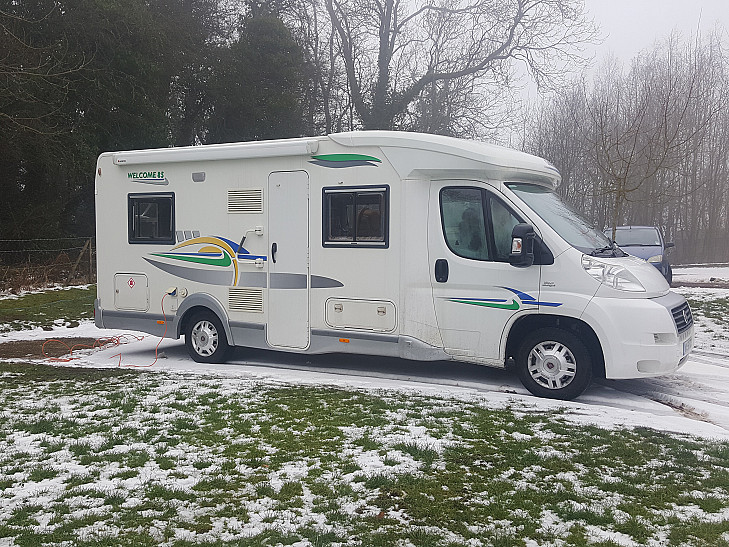 Fiat Welcome 85 chausson  4 berth fixed bed  hire Alfreton