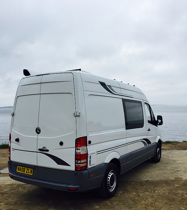 Campervan hire penzance Mercedes Sprinter MWB