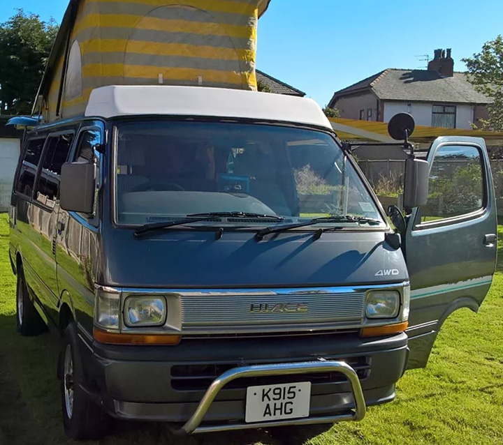 Campervan hire Stirling Toyota Hiace