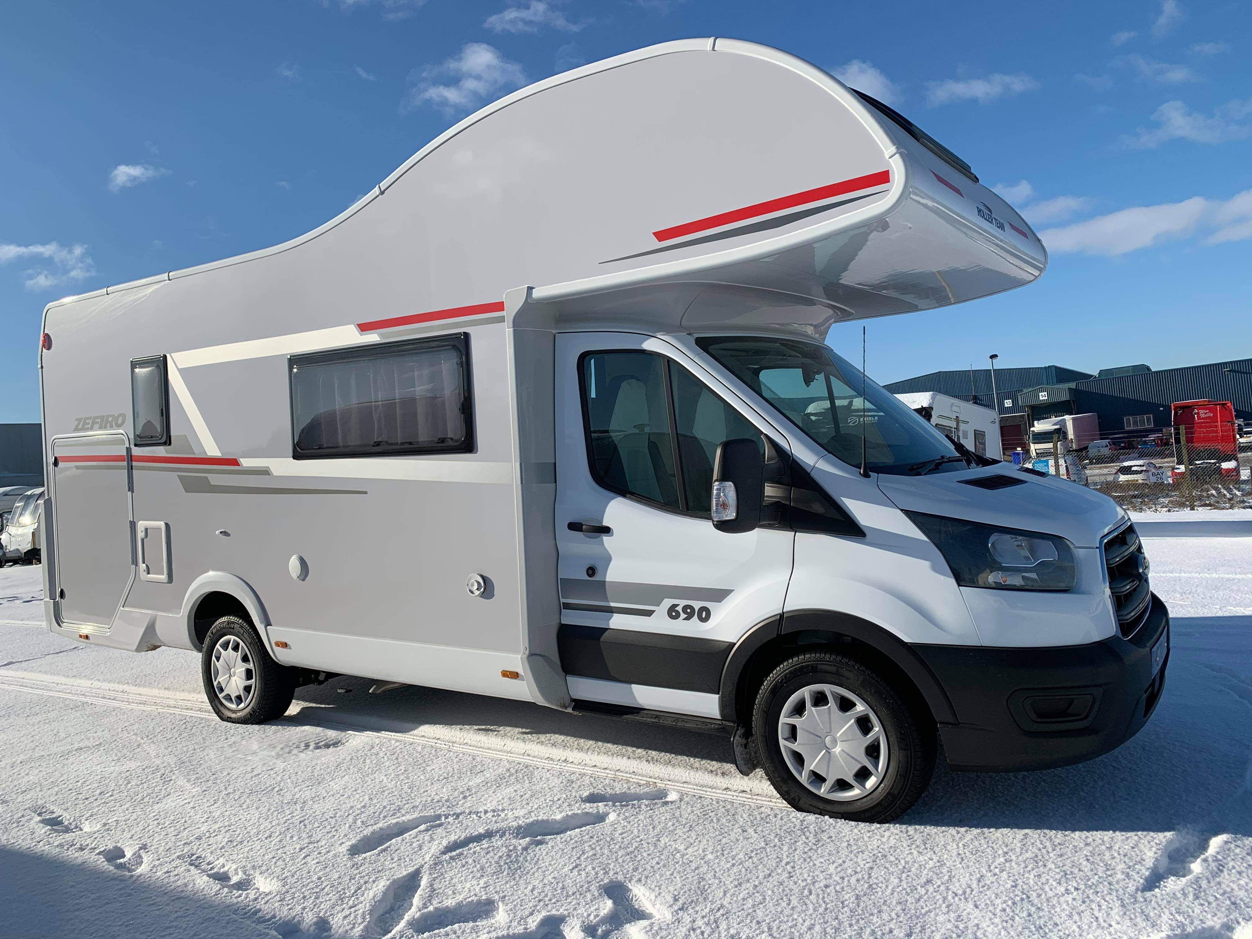 Motorhome hire Birtley Ford transit Rollerteam zefiro690