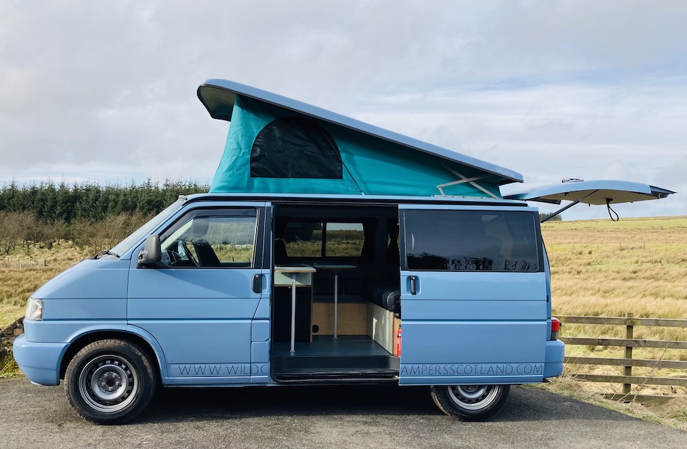 Campervan hire Glasgow Volkswagen T4