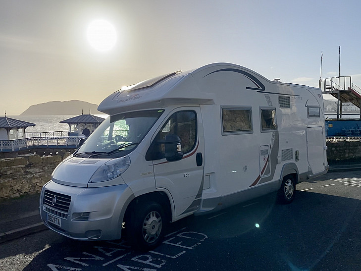 Motorhome hire Colwyn Bay Fiat Roller Team 'Maggie' T Line 700