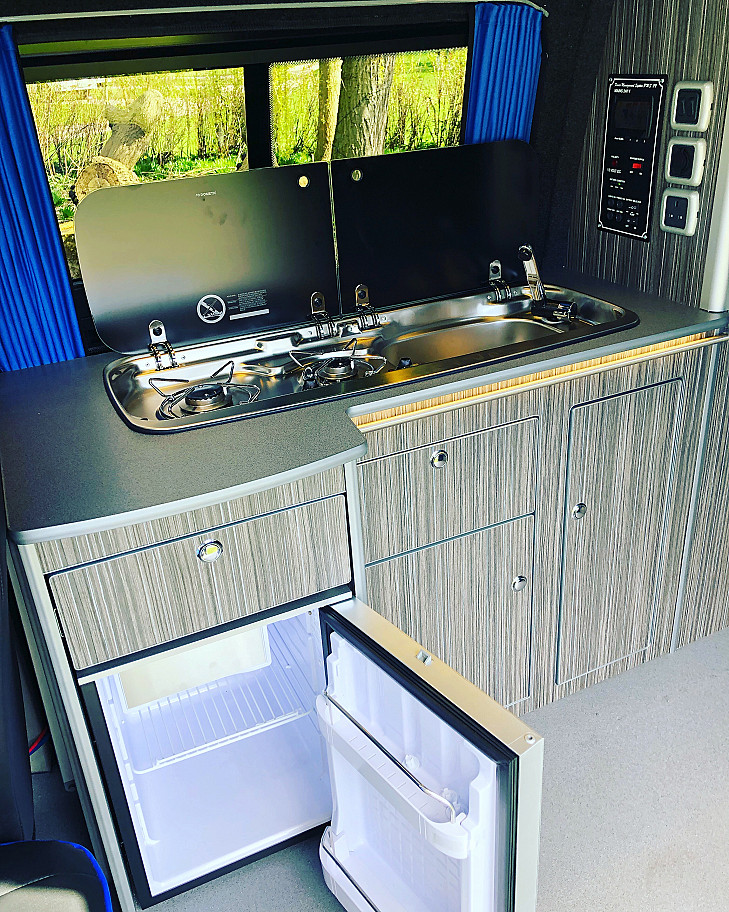 Campervan hire chester VW T6 Transporter POP Top Campervan Eleanor