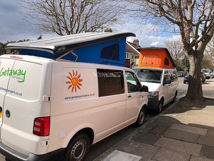 Campervan hire London Volkswagen Transporter