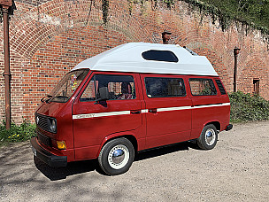 Cherry Volkswagen T25 Campervan  for hire in  Portsmouth