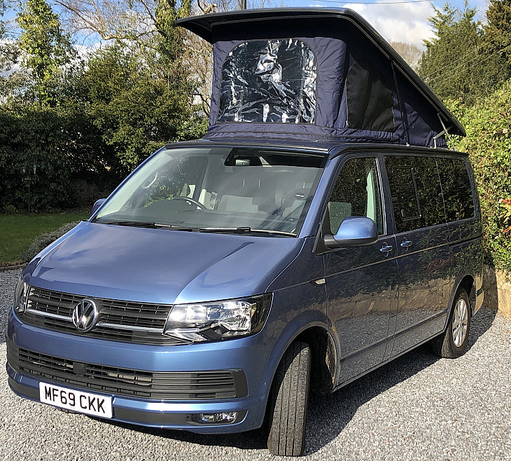 Campervan hire Sidmouth VW T6 Campervan Hector