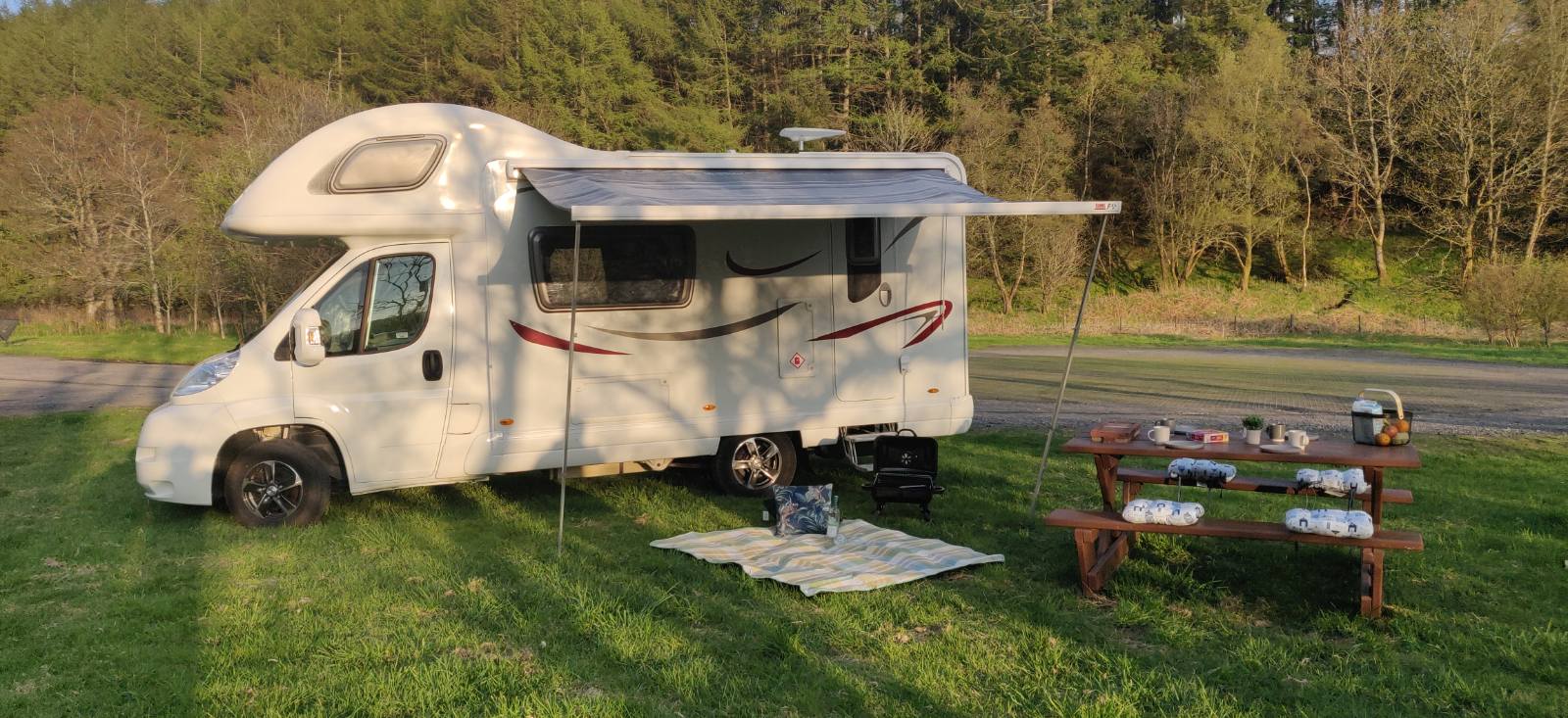 Motorhome hire Auchterarder Fiat Bessacarr