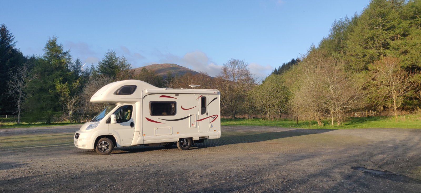 Motorhome hire Auchterarder Fiat Bessacarr