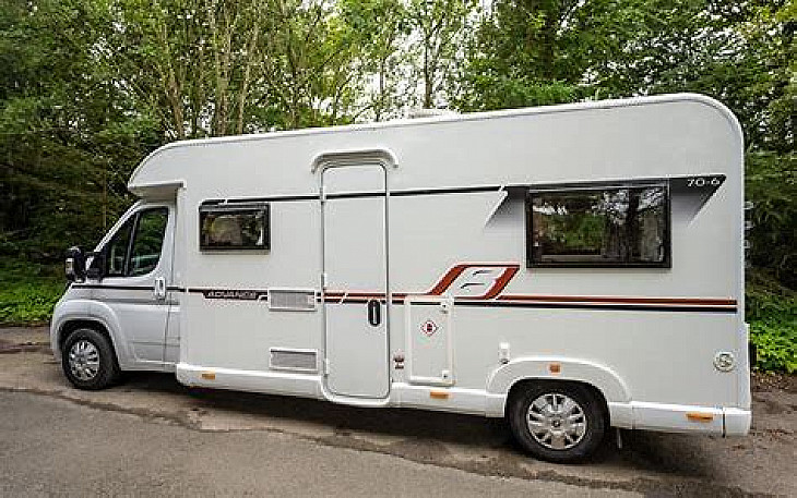 Peugeot Boxer Bailey Advance 70-6 hire Crewe