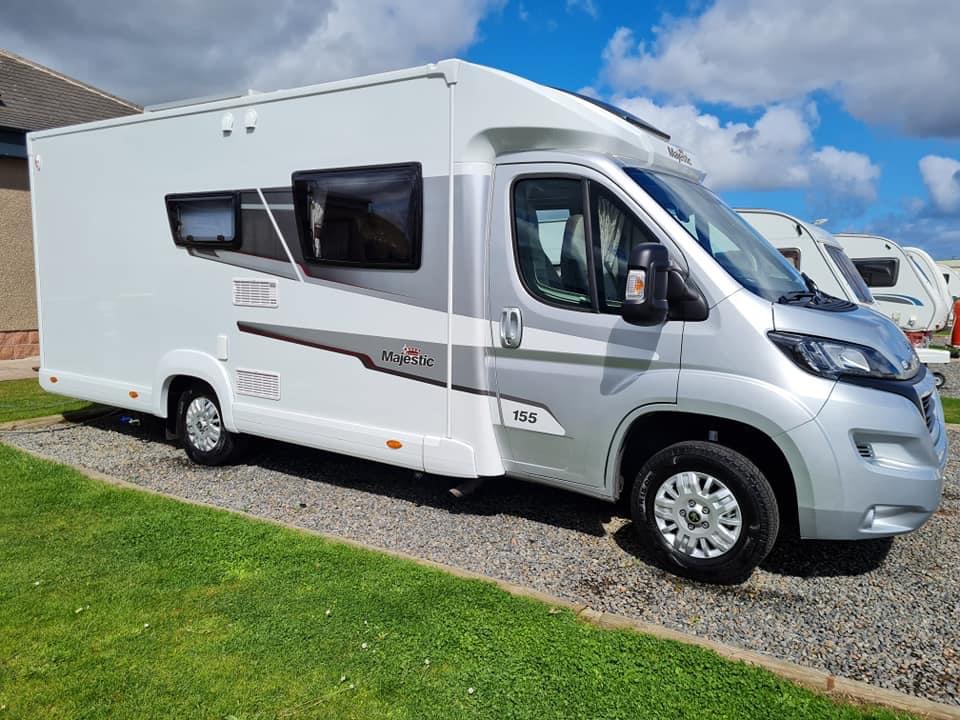 Elddis pet friendly Majestic 155 P90 CTC Motorhome  for hire in  Peterhead