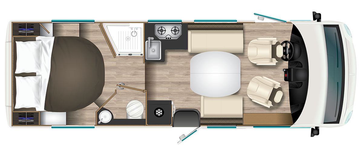 Motorhome hire Coalville Itineo MC740 Bentley