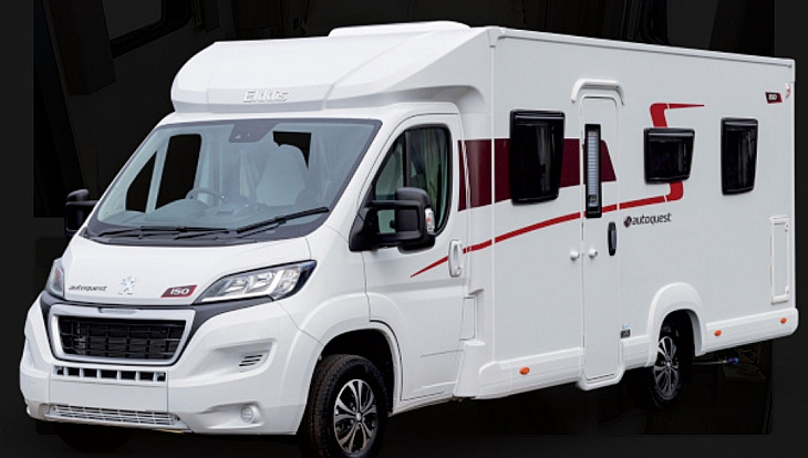 Peugeot Boxer Elddis Autoquest 150 hire Plymouth