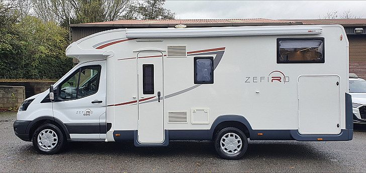 Rollerteam zefiro  685 4 berth motorhome 4 berth AUTOMATIC hire Alfreton