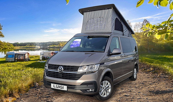 Volkswagen Transporter Campervan (Luigi) hire Eastbourne