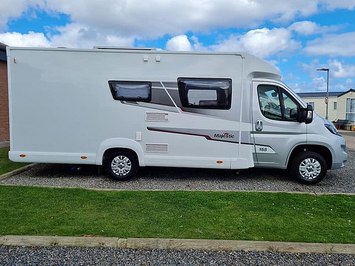 Elddis Majestic 155 P80 CTC Pet Friendly hire Peterhead