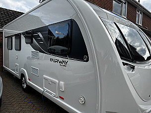 Swift Fairway 590 Challenger Caravan Campervan  for hire in  Norwich