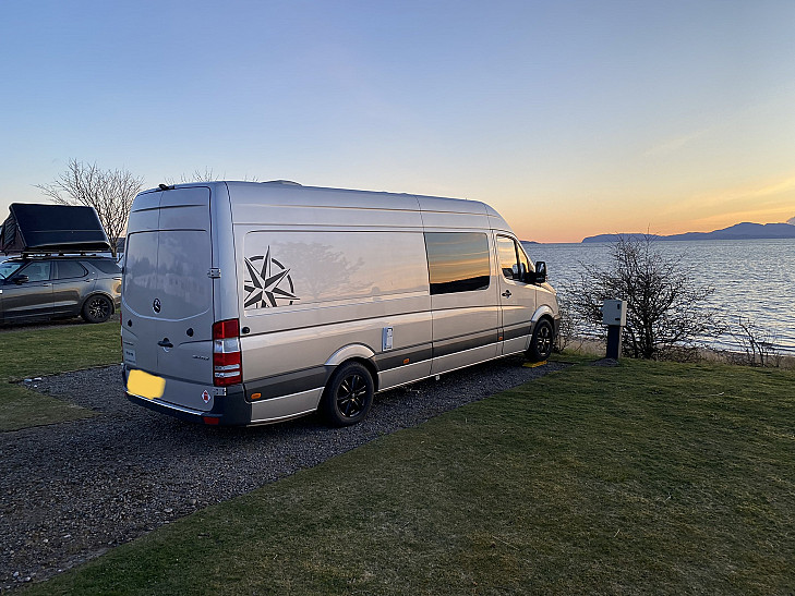 Mercedes Sprinter hire Scholar Green