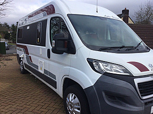 Peugeot Boxer Campervan  for hire in  Stanton Under Bardon