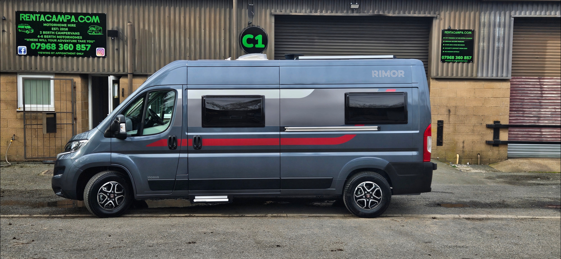 RIMOR 66, 2 BERTH AUTOMATIC CAMPER SINGLE BEDS OR LARGE DOUBLE, Campervan  for hire in  Alfreton