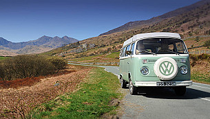 Bessie our VW T2 late Bay Campervan  for hire in  Garndolbenmaen