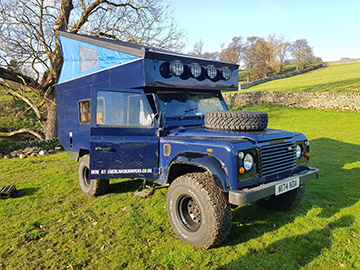 Land Rover Defender 110 Campervan  for hire in  Halifax