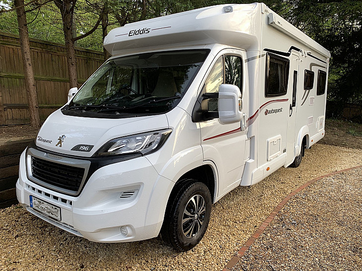 Elddis Autoquest 196 hire Chandlers Ford