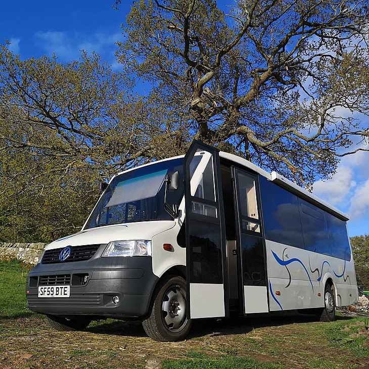 VW T5 Bus hire Hexham