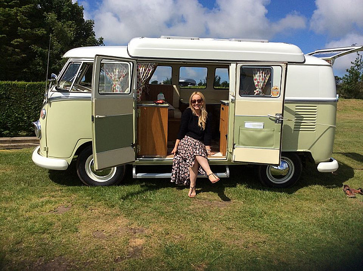 Volkswagen  T2 Splitscreen Campervan  hire Gwynfryn