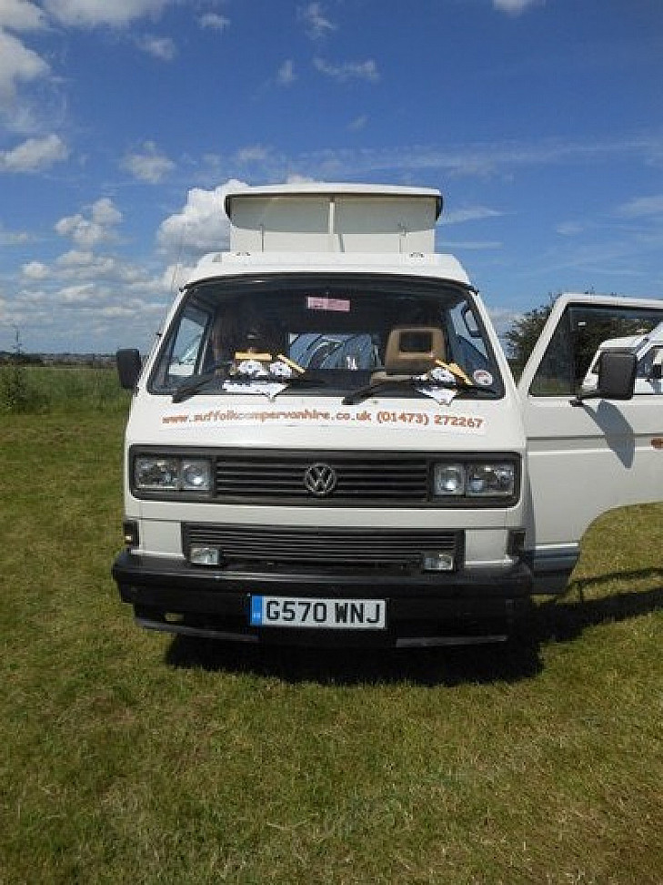 Campervan hire Ipswich VW T25 camper called Oydie