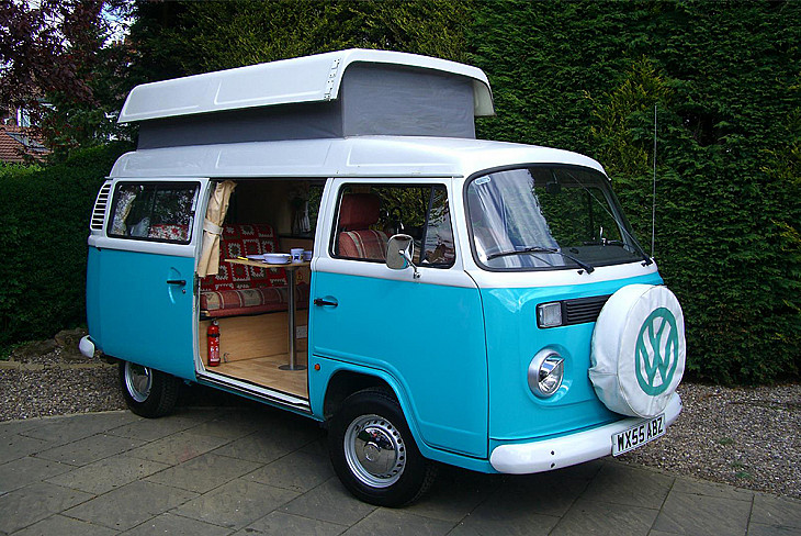 VW T2 Camper Van hire Whatton,