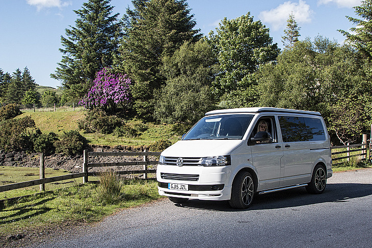 Volkswagen T5 Camper hire Longford