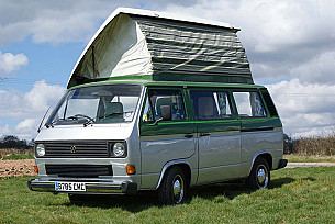 VW T25 Called Gloria Campervan  for hire in  Halberton