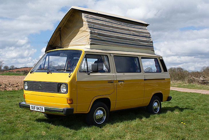 Volkswagen T25 hire Halberton